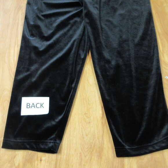 RUSS WOMAN Black Velour Pull On Pants Size 1X PETITE Elastic Waist Velvet Slacks - Picture 8 of 14